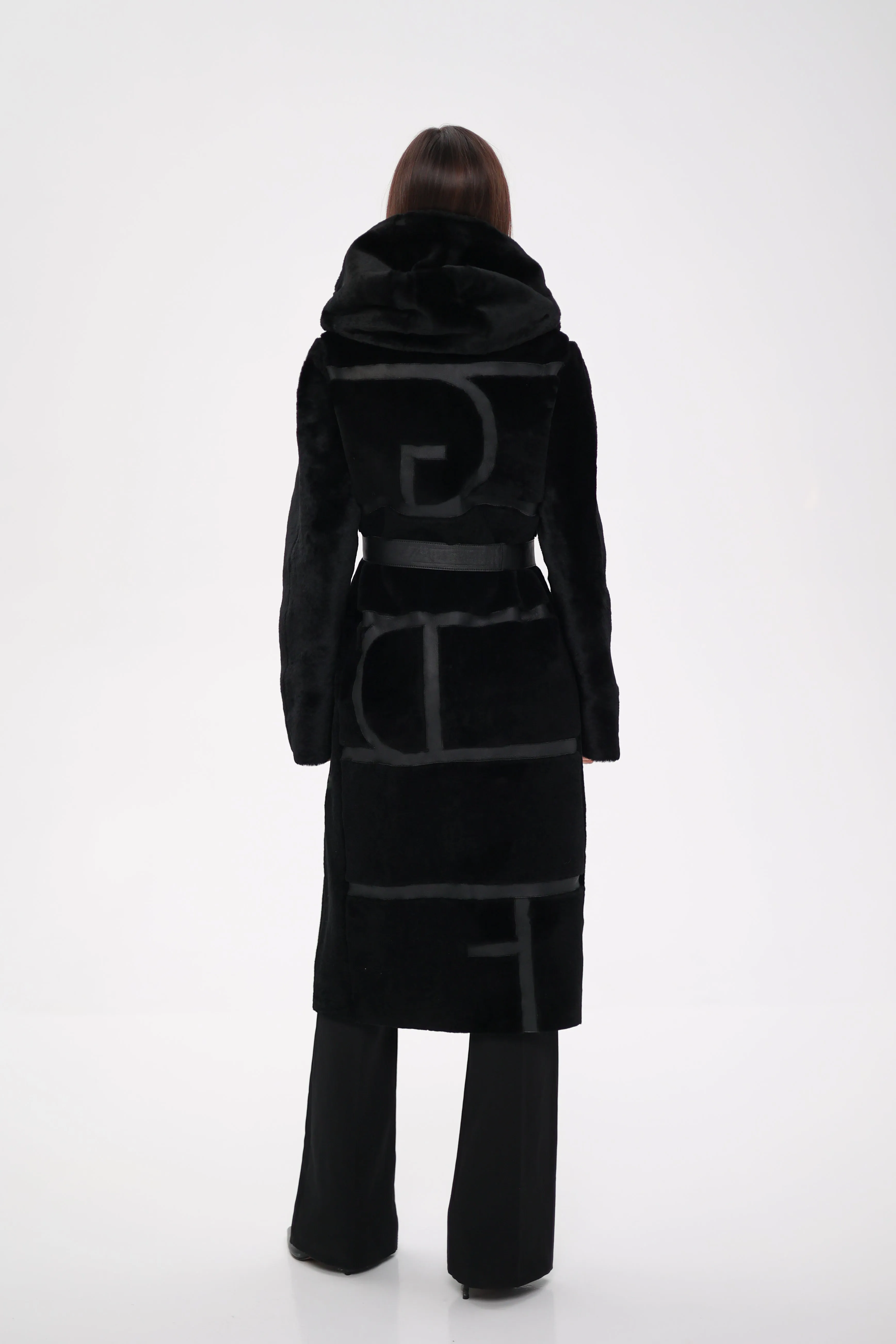 ⇆ Genuine Shearling Lamb Leather Reversible Coat