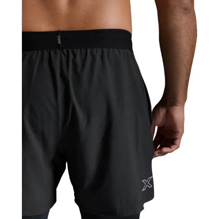 2XU MR6535B Aero 2-In-1 5" Shorts