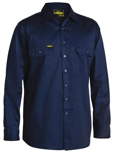 Bisley Cool Lightweight Drill Shirt - Long Sleeve (BS6893)