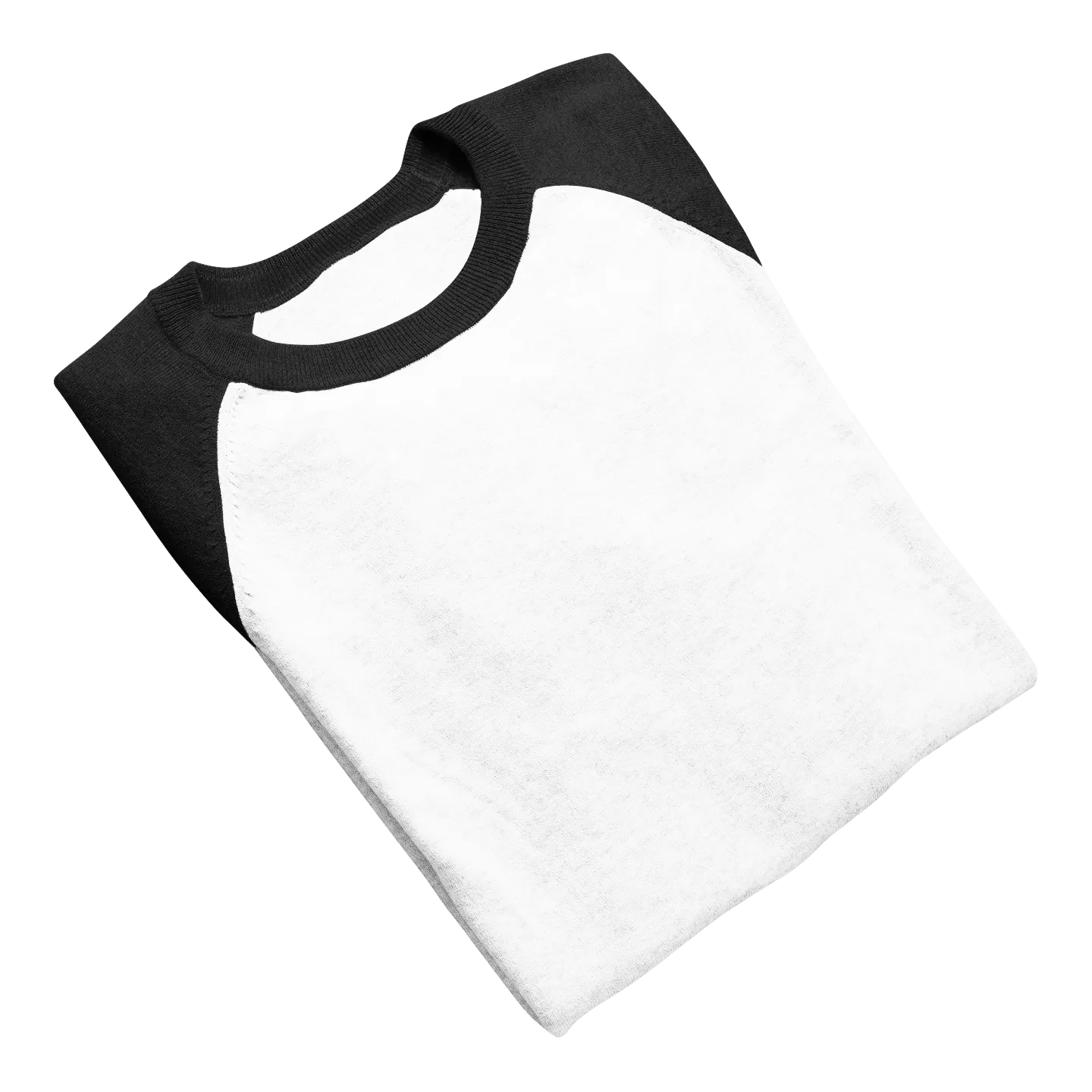 Black & White Raglan Sleeve T shirt - For Women