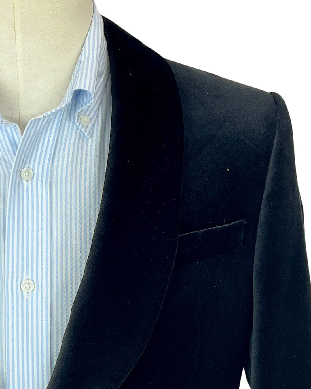 Black Velvet Shawl Collar Dinner Jacket