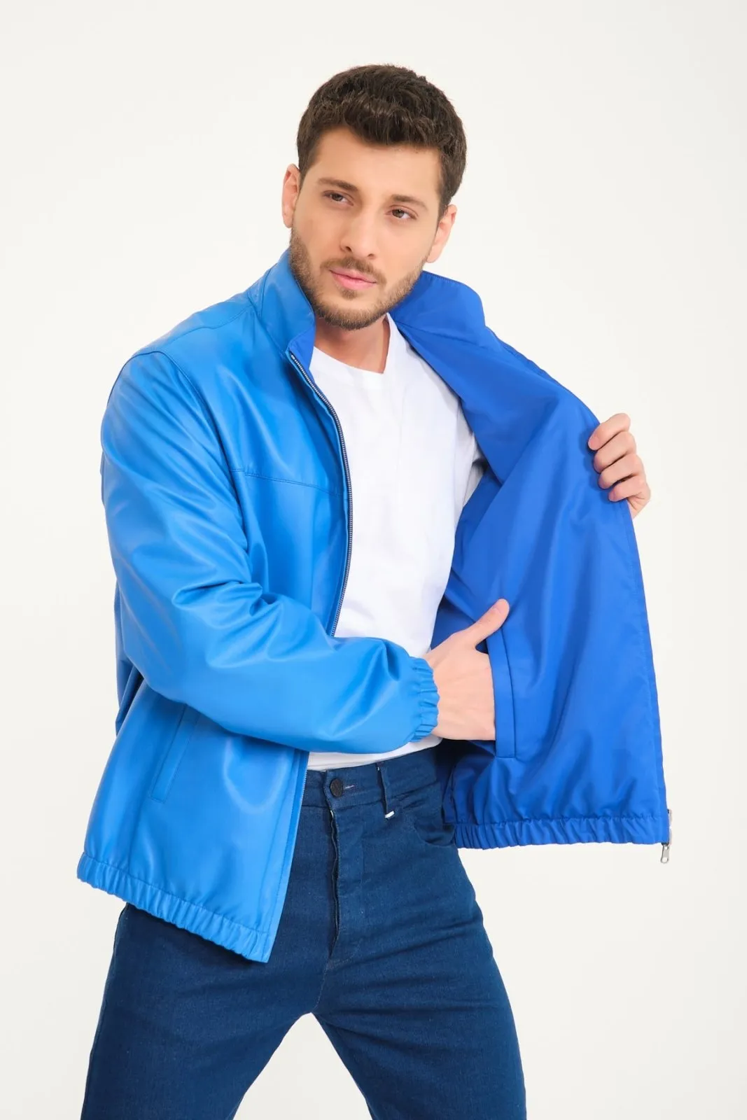 Blue Double-face Jacket