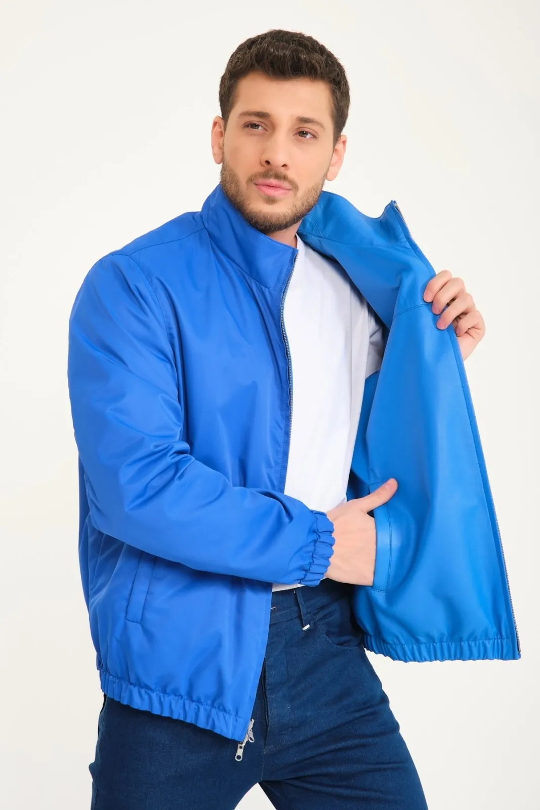 Blue Double-face Jacket