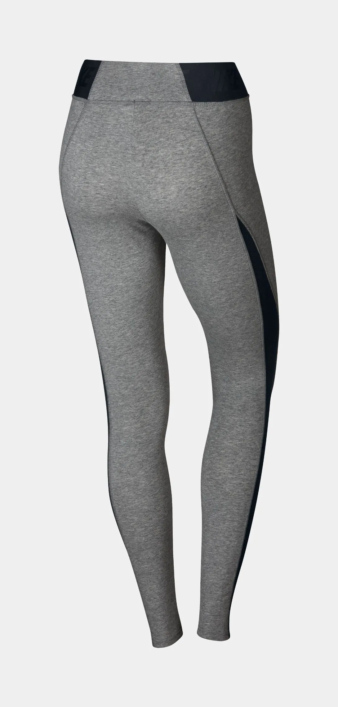 Bonded Mesh Womens Leggings (Grey)