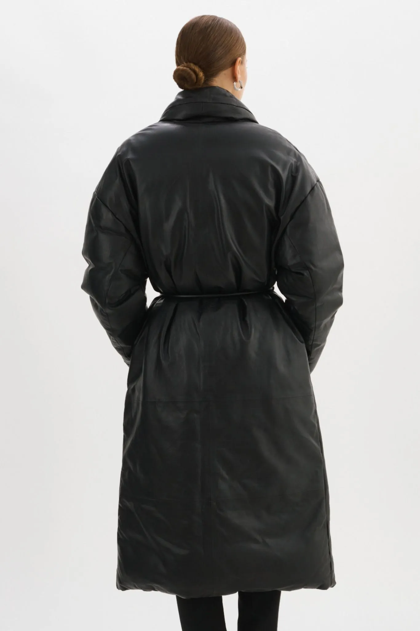 CATALINA | Oversized Leather Blanket Coat