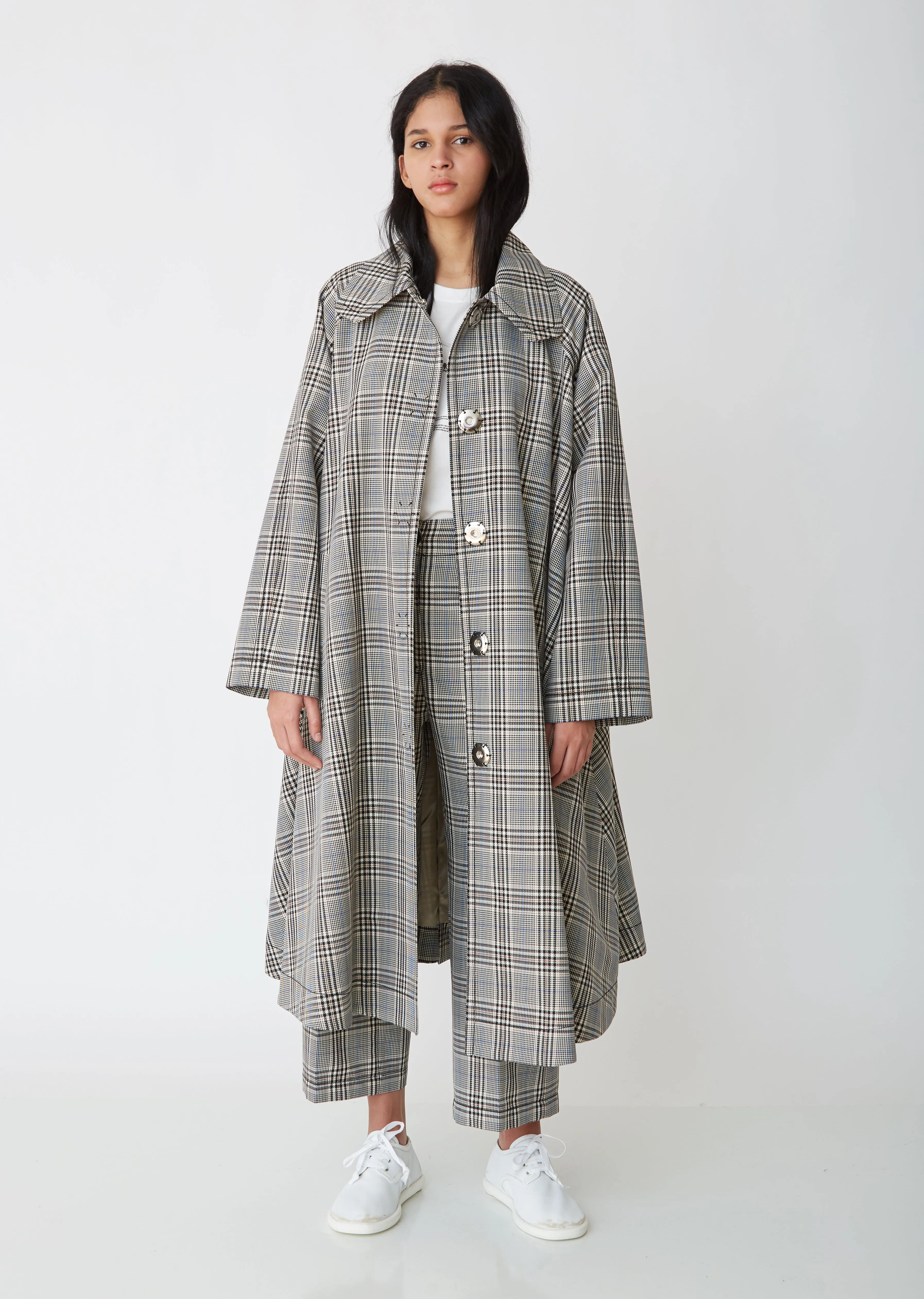 Check Swing Coat