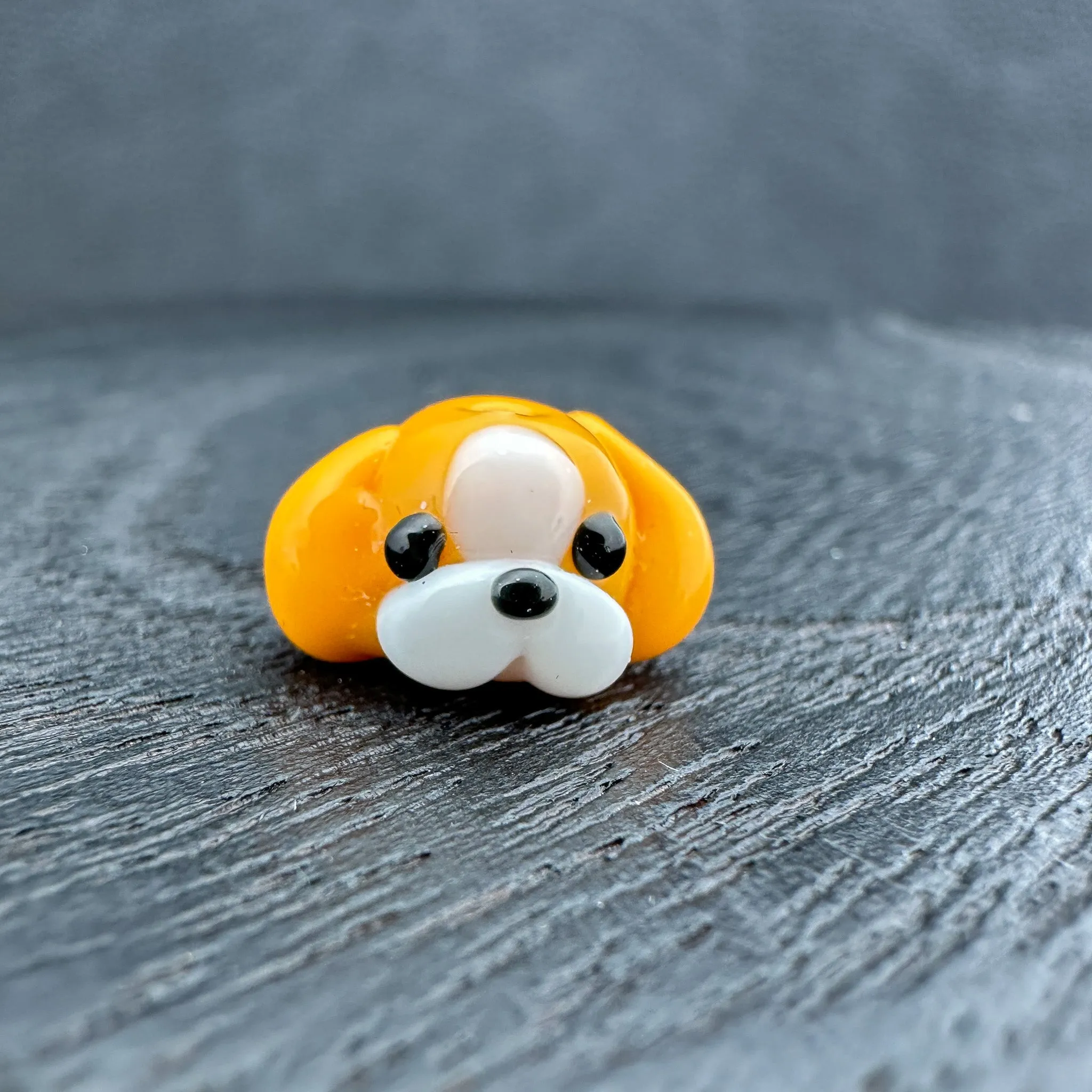 Chibi Handmade Glass Beads - Shih Tzu Dog (2 Colors) (LB107)