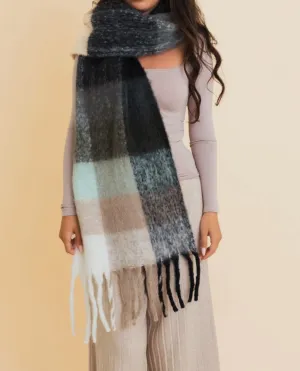 Cozy Breeze Oversized Fringe Scarf