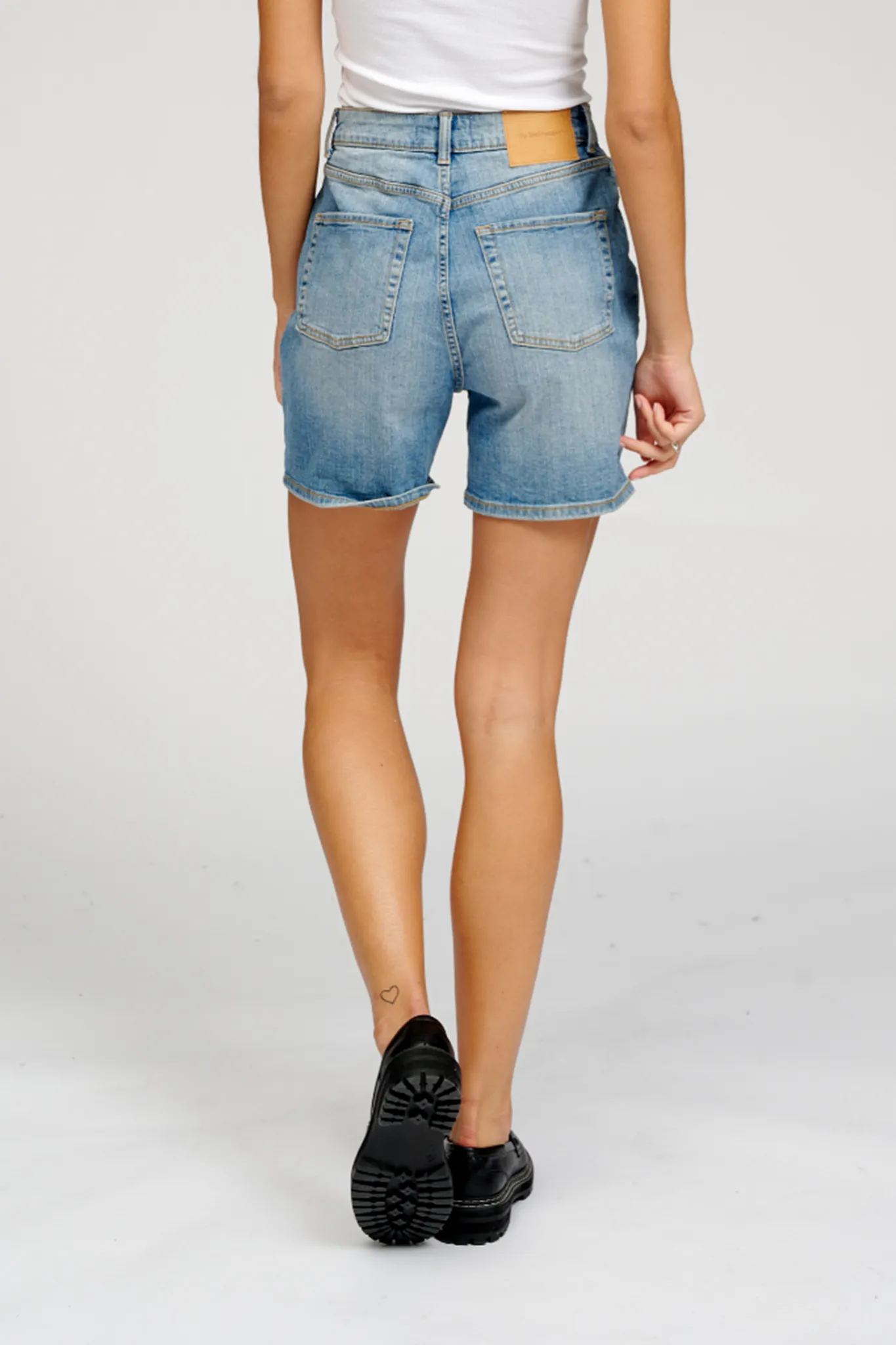 Denim Shorts - Medium Blue Denim