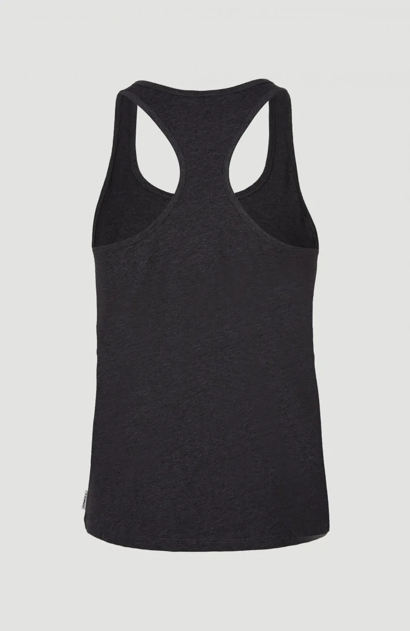 Essentials Racer Back Tanktop | Black Out