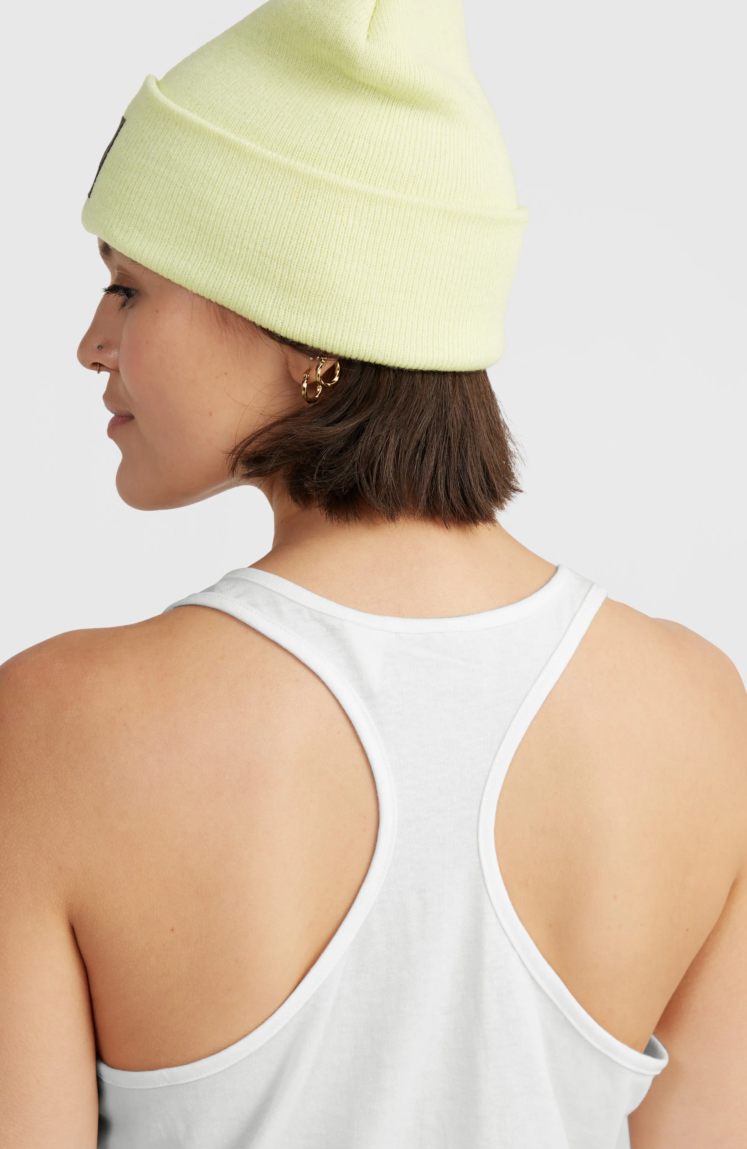 Essentials Racer Back Tanktop | Snow White