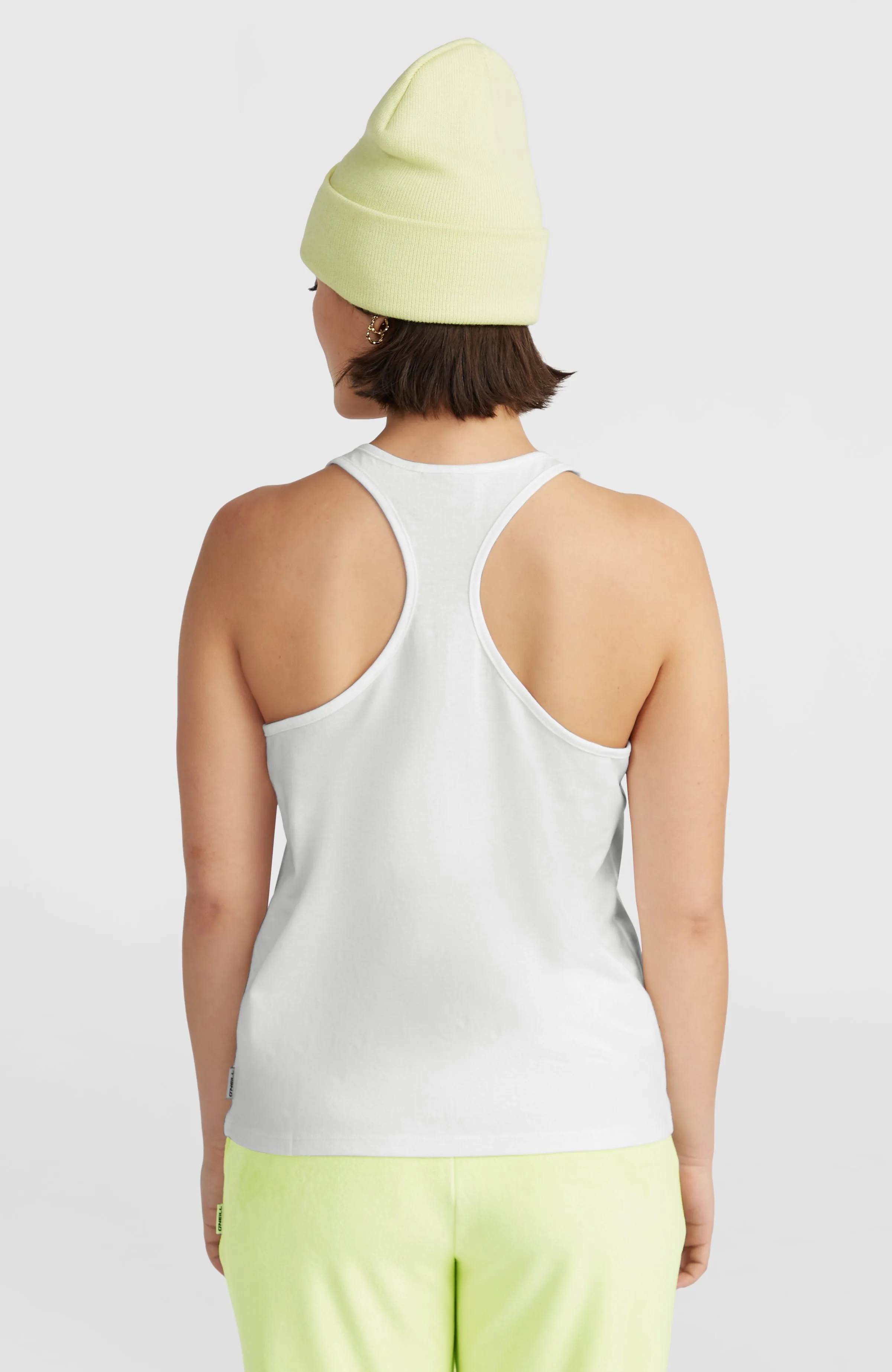 Essentials Racer Back Tanktop | Snow White