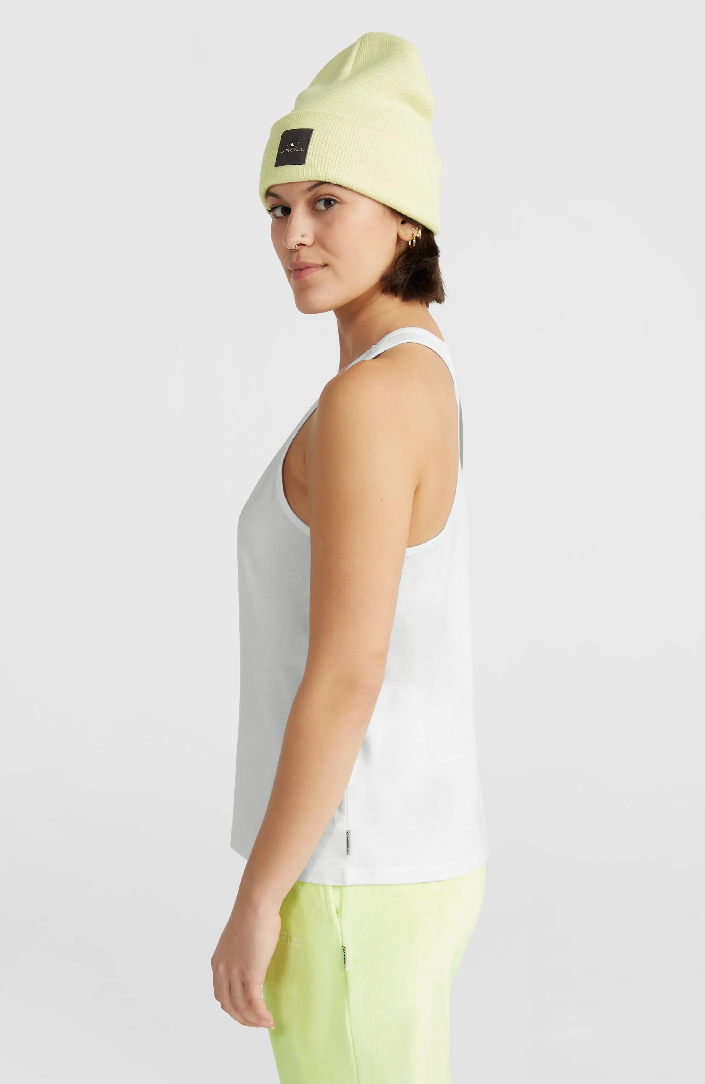 Essentials Racer Back Tanktop | Snow White