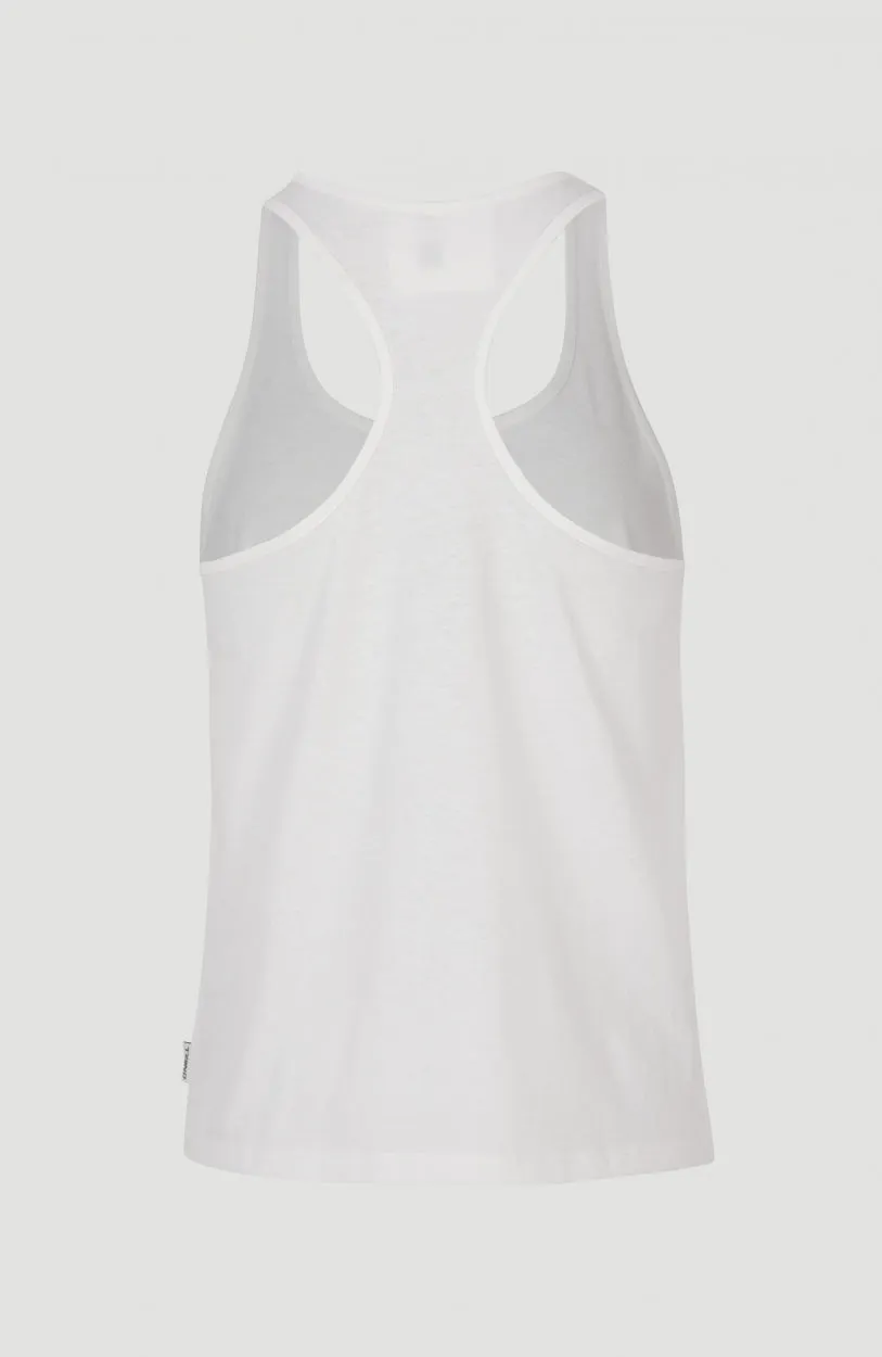 Essentials Racer Back Tanktop | Snow White