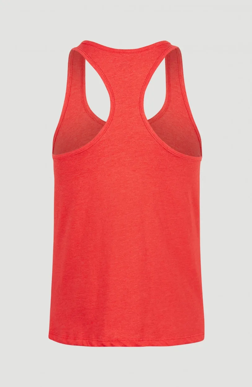 Essentials Racer Back Tanktop | Sunrise Red