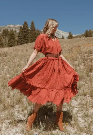 Free and Flowy Tiered Eyelet Dress