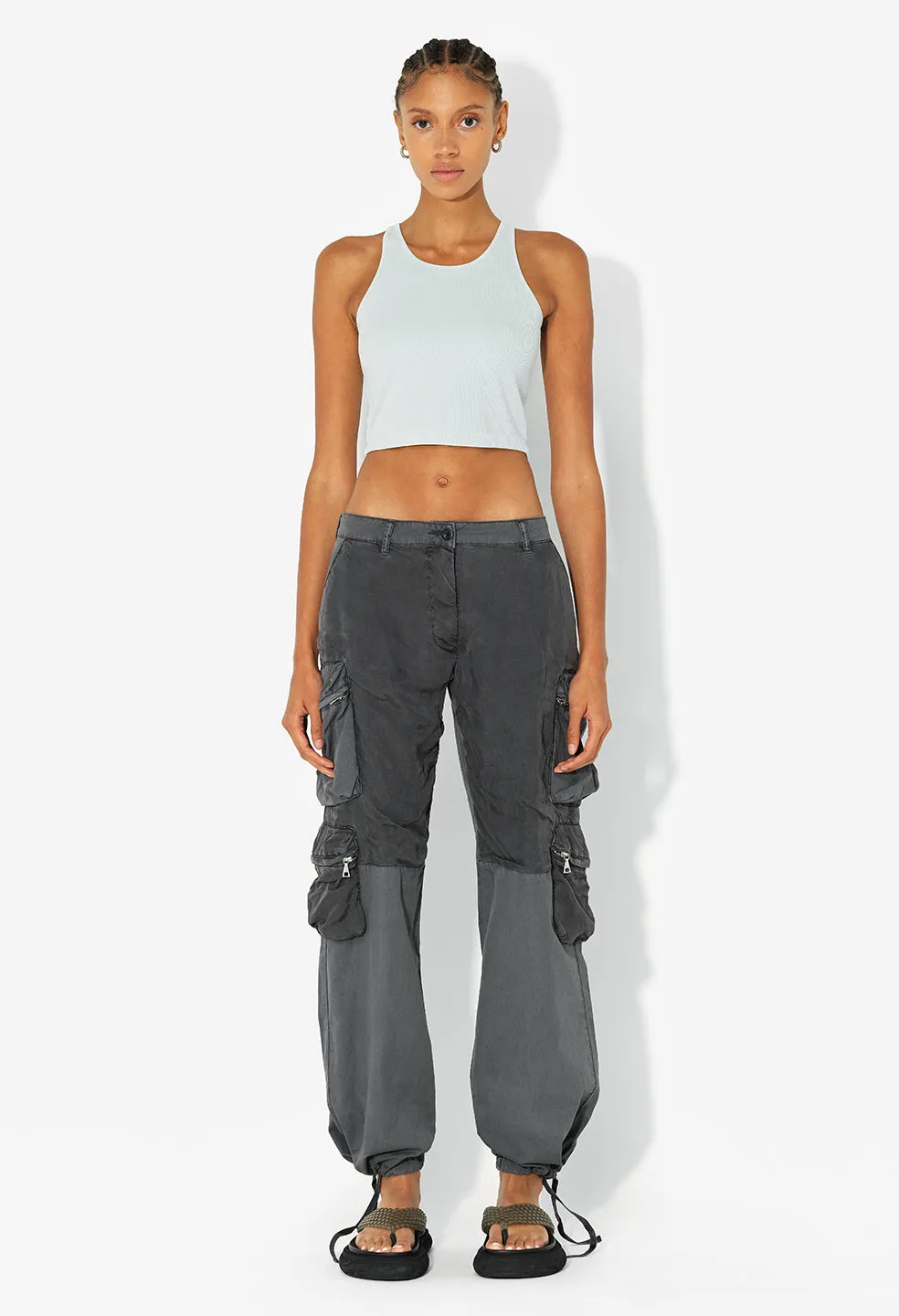 Gemini Rib Cropped Tank / Surge