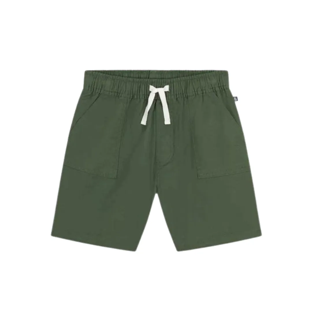 Green Twill Shorts