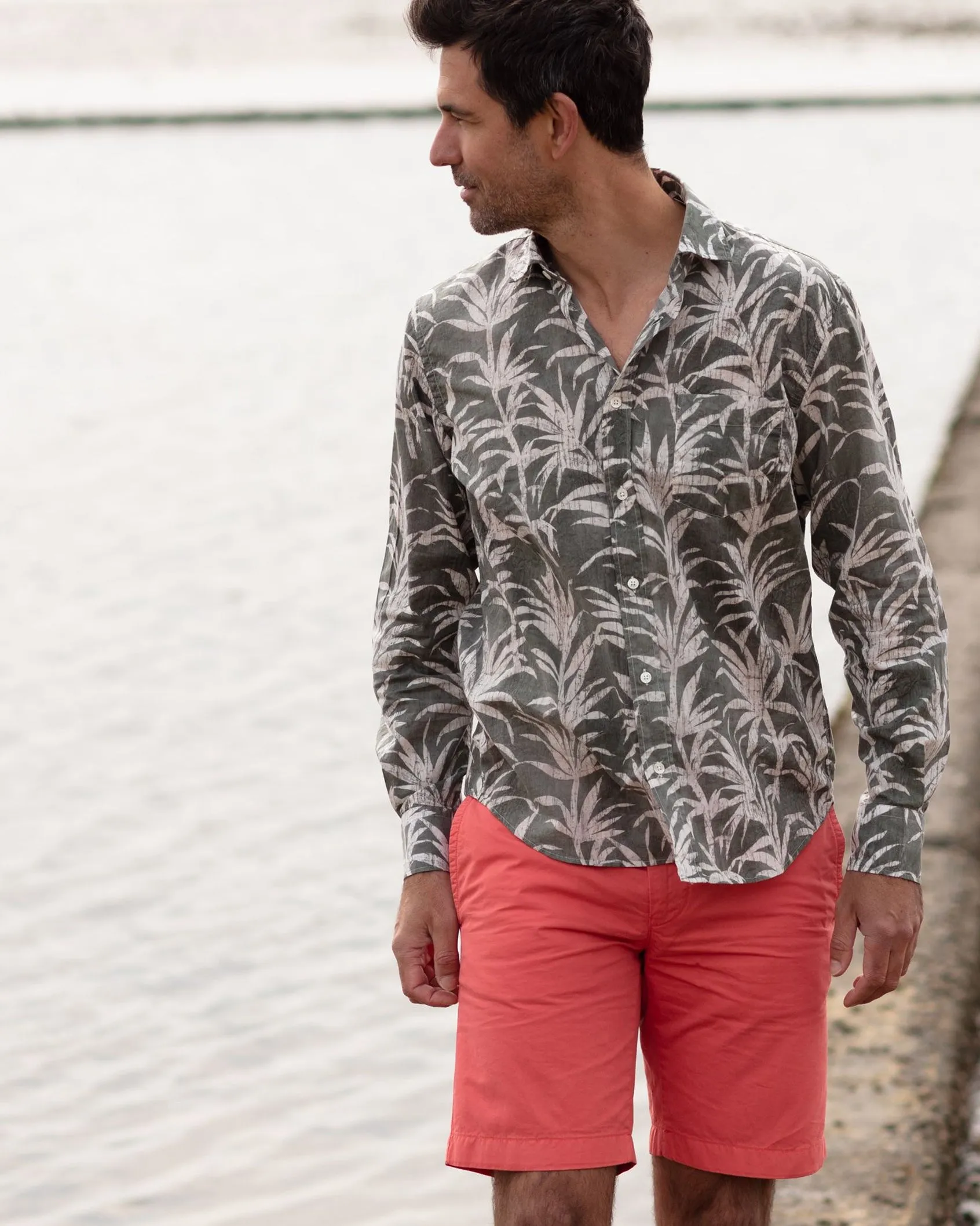 Hartford Cactus Palm Print shirt