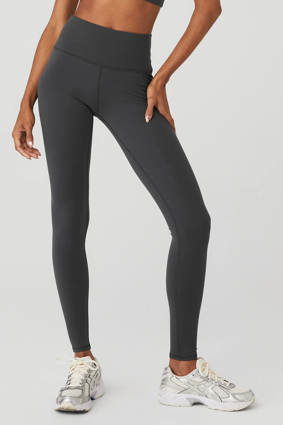 High-Waist Airbrush Legging - Anthracite