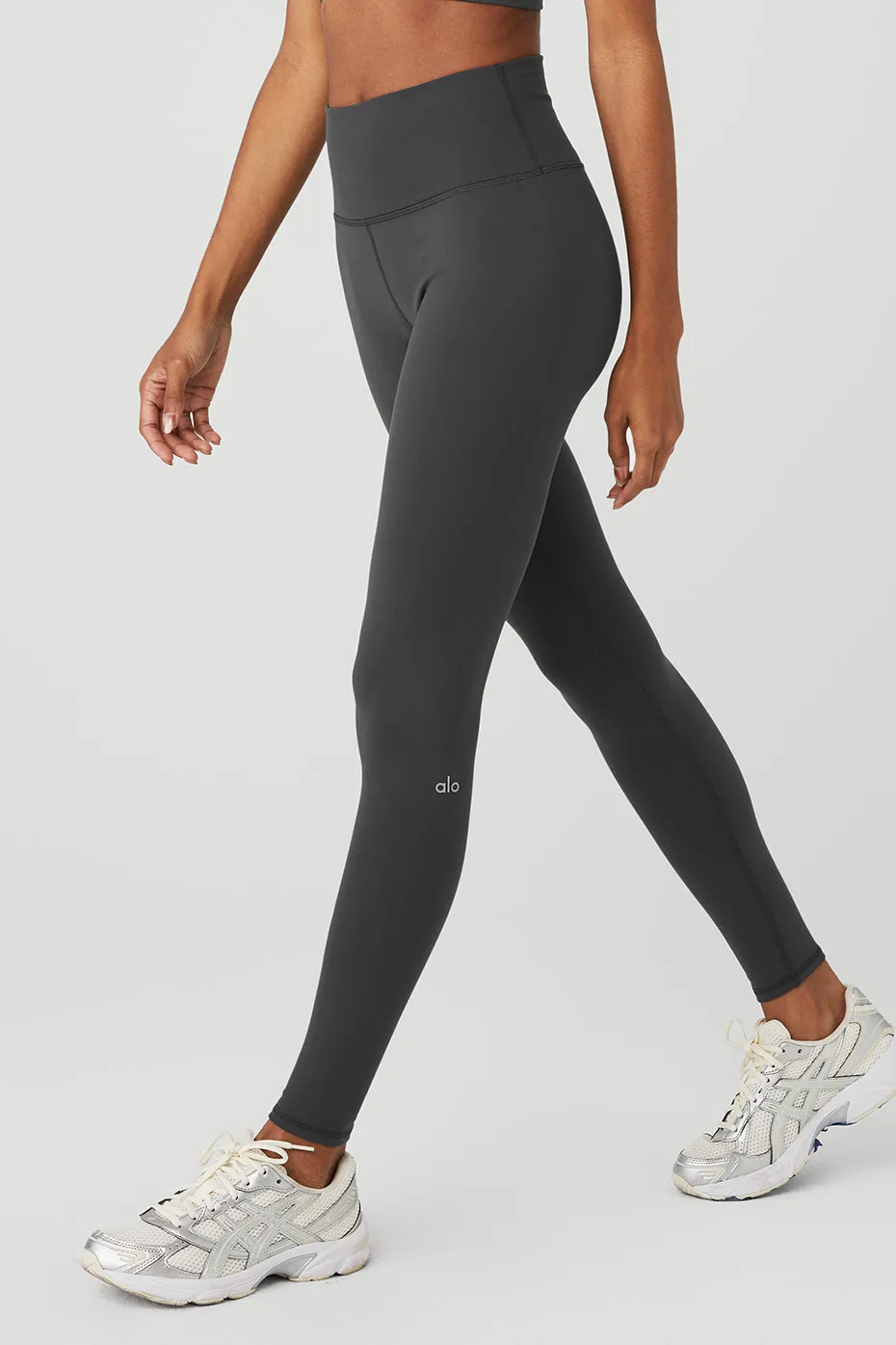 High-Waist Airbrush Legging - Anthracite