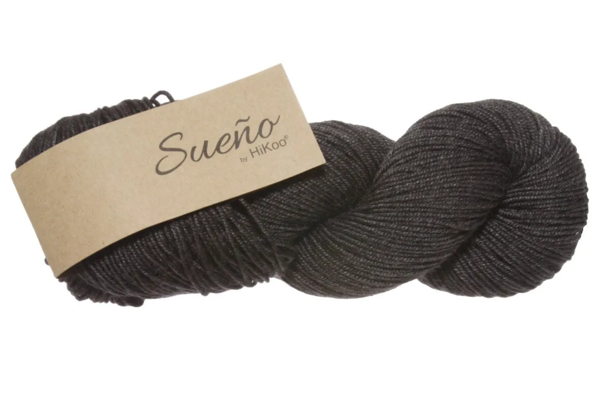 HiKoo Sueno Yarn - 1101 - Grey Heather