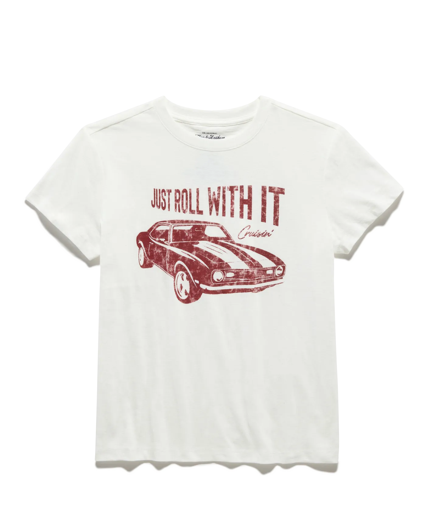 JUST ROLL WITH IT SLUB TEE