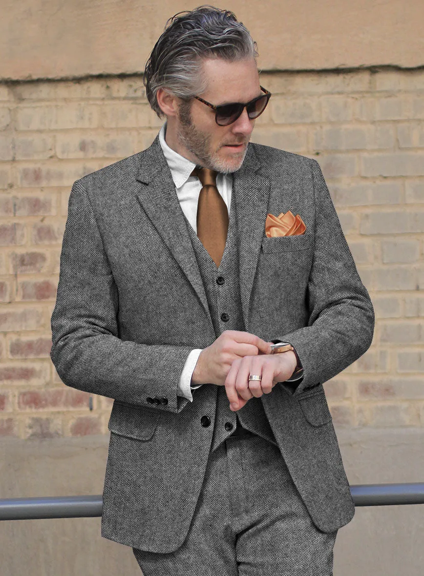 Light Weight Dark Gray Tweed Jacket