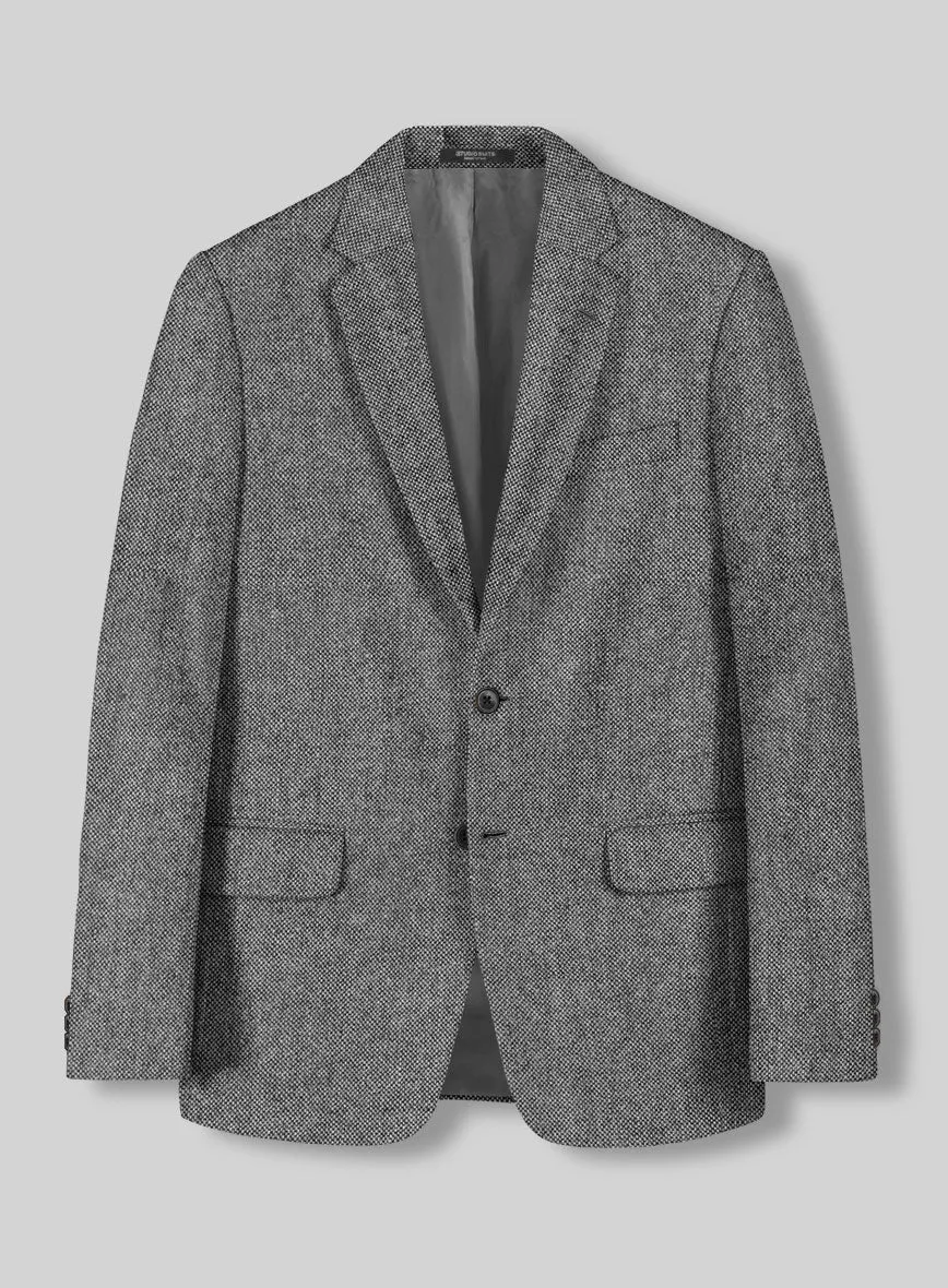 Light Weight Dark Gray Tweed Jacket