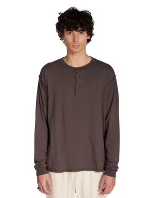 Breathable Slim-Fit Reverse Henley Shirt