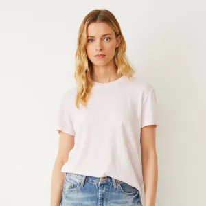 Linen Jersey Basic Crew Neck Tee