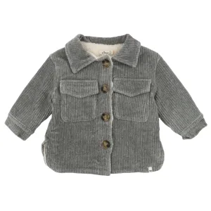 oh baby! Corduroy Shacket Jacket - Heather Gray