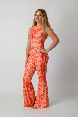 Peach Out Printed Bell Bottoms 2.0