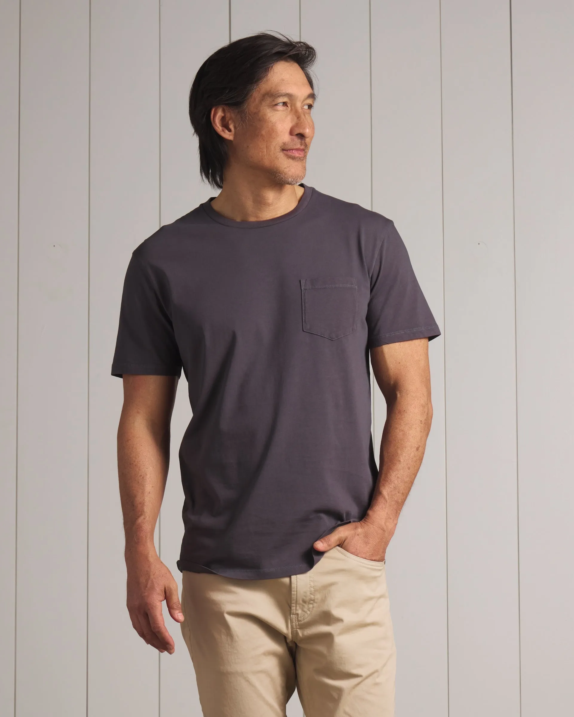 Pima Cotton Pocket Tee - Forged Iron