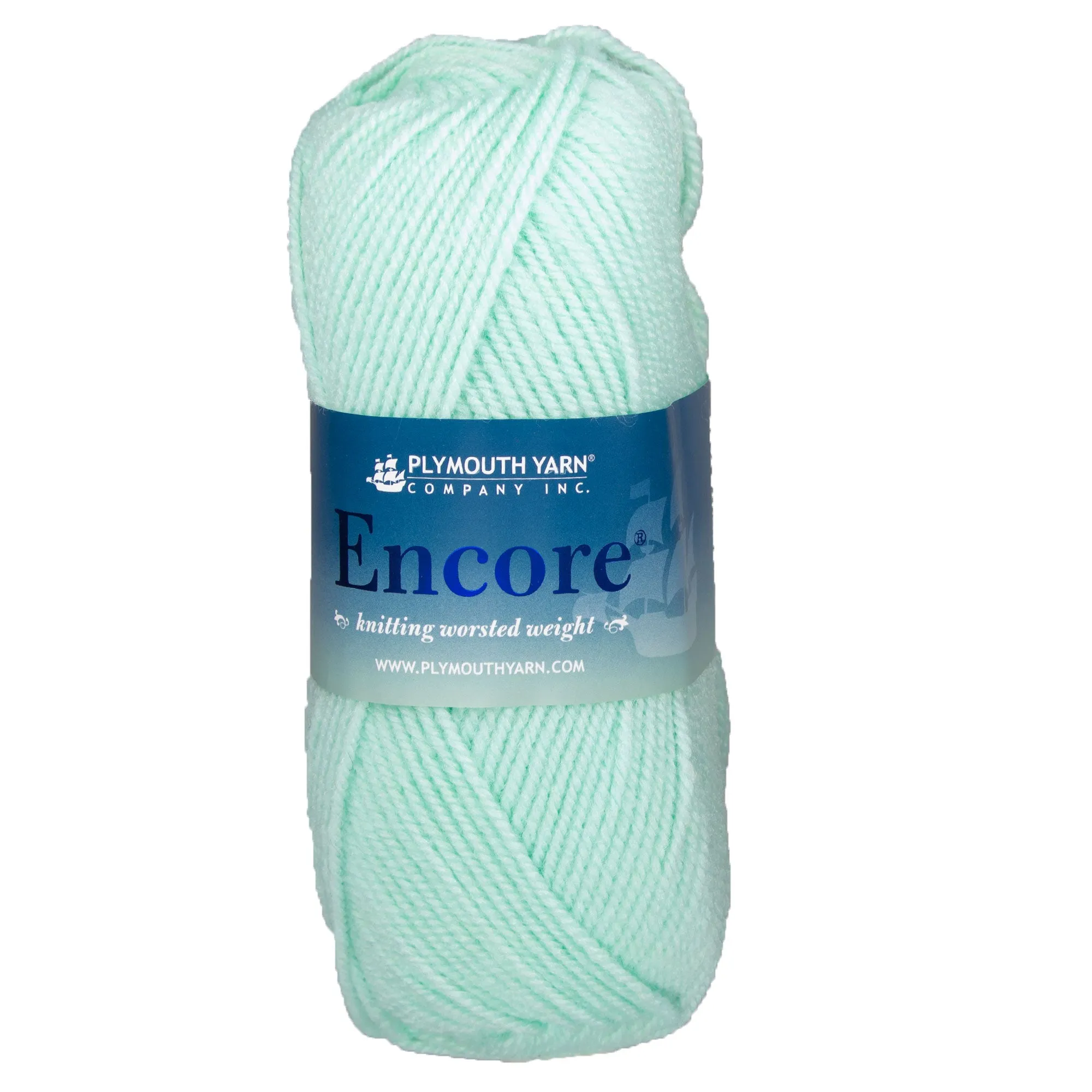 Plymouth Yarn Encore Worsted Yarn - 1201 Pale Green