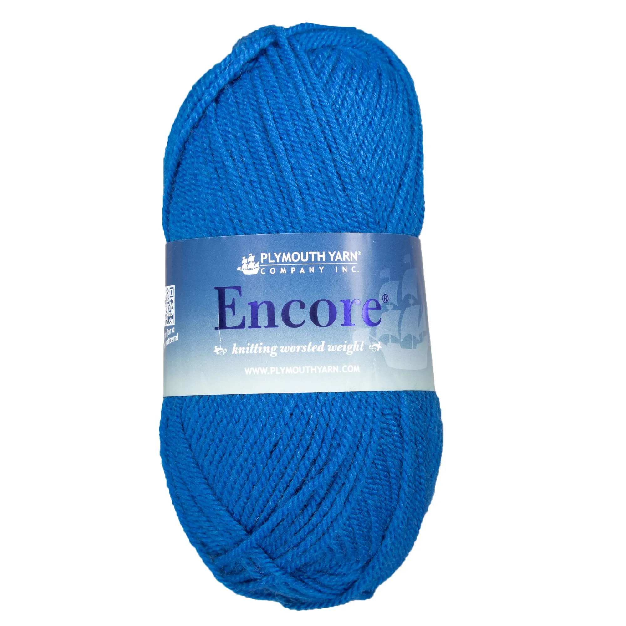 Plymouth Yarn Encore Worsted Yarn - 9855 Laguna Blue