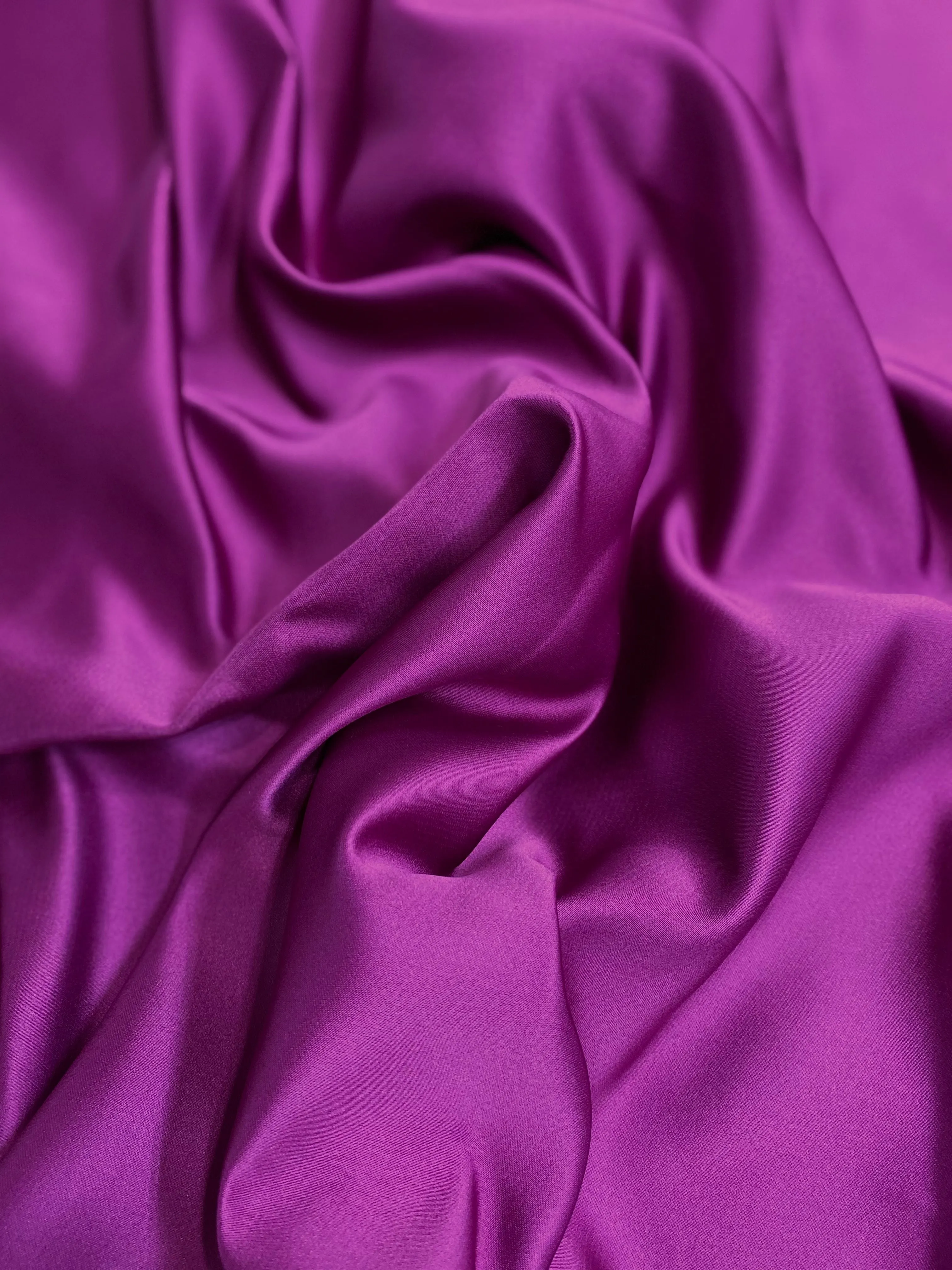 Purple Italian Double Face Poly Satin