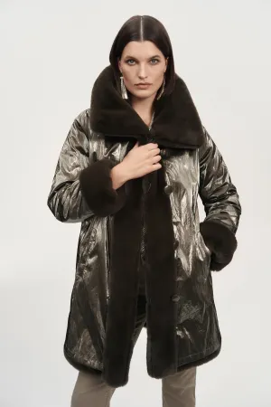 Reversible Faux Fur Coat