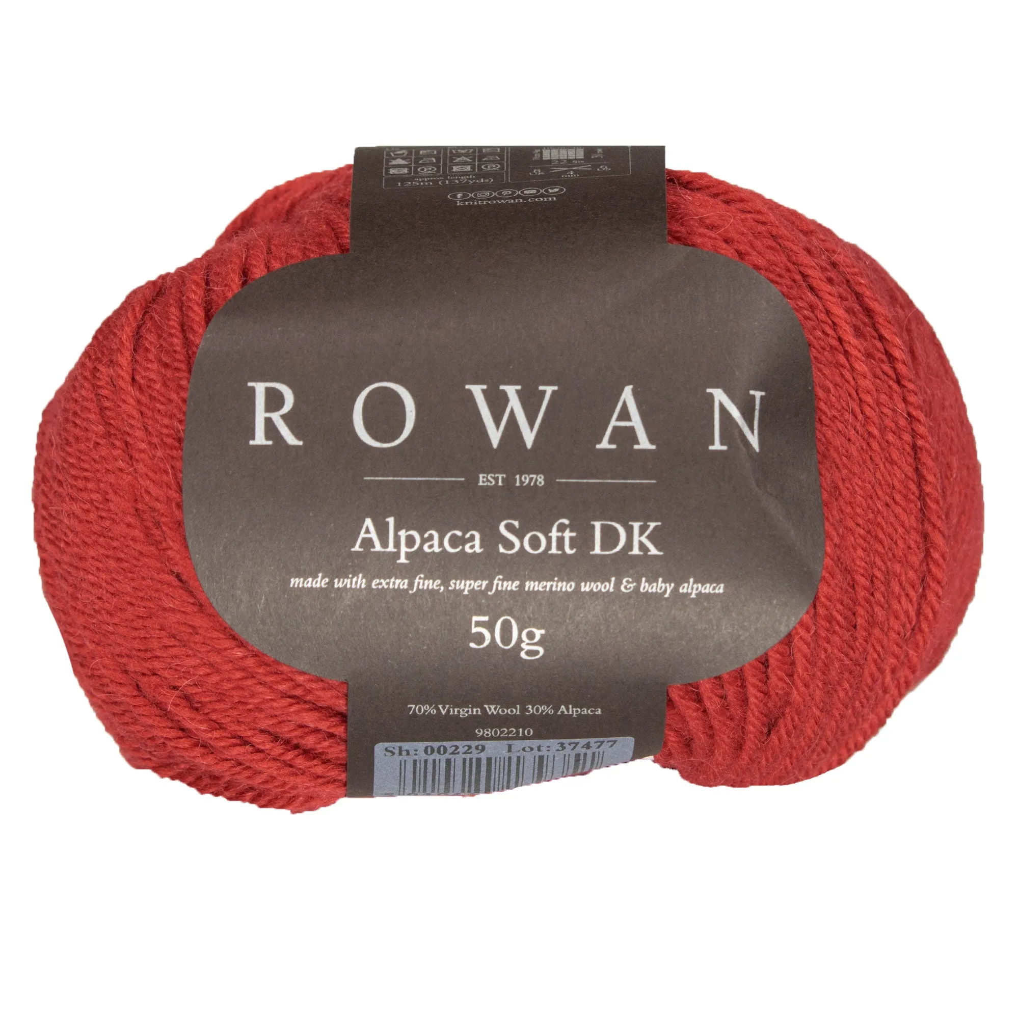 Rowan Alpaca Soft DK Yarn - 229 Vermillion