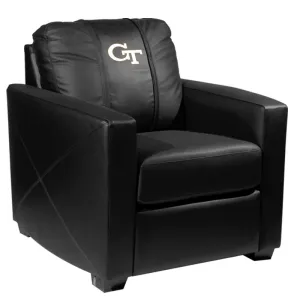 Silver Club Chair with Georgia Tech Yellow Jackets Logo