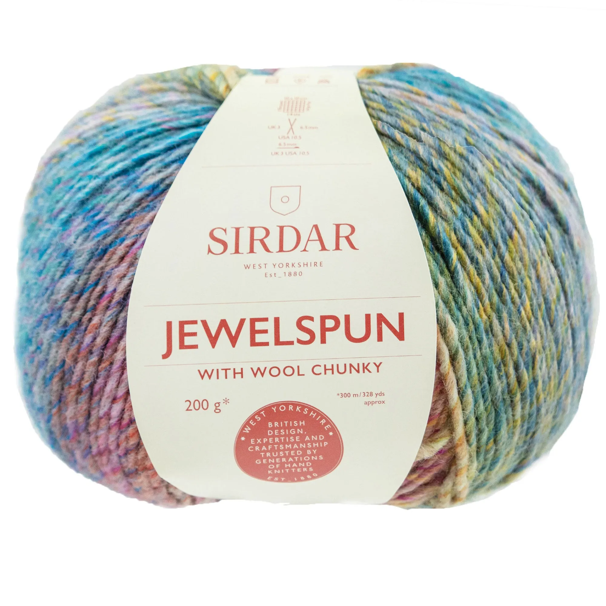 Sirdar Jewelspun with Wool Chunky Yarn - 210 Mermaid Glow