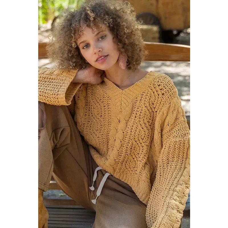 Twisted Knit Sweater