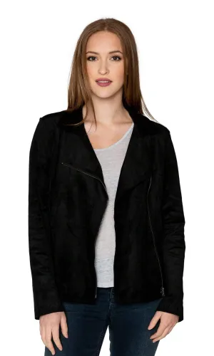 Velvet by Graham & Spencer Xandra Faux Suede Moto Jacket