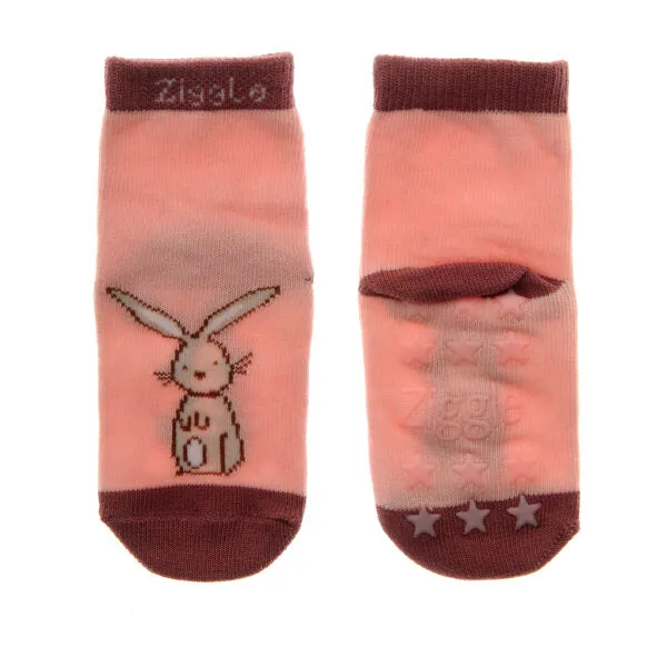 Ziggle - Bunnies Pink Leggings and Socks Set 6-12months